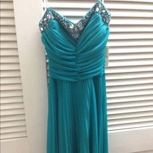 Macy's Long Prom Dress with Sweetheart Neckline